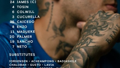 ?切尔西vs诺丁汉森林首发：帕尔默领衔蓝军，伍德、凯塞多在列